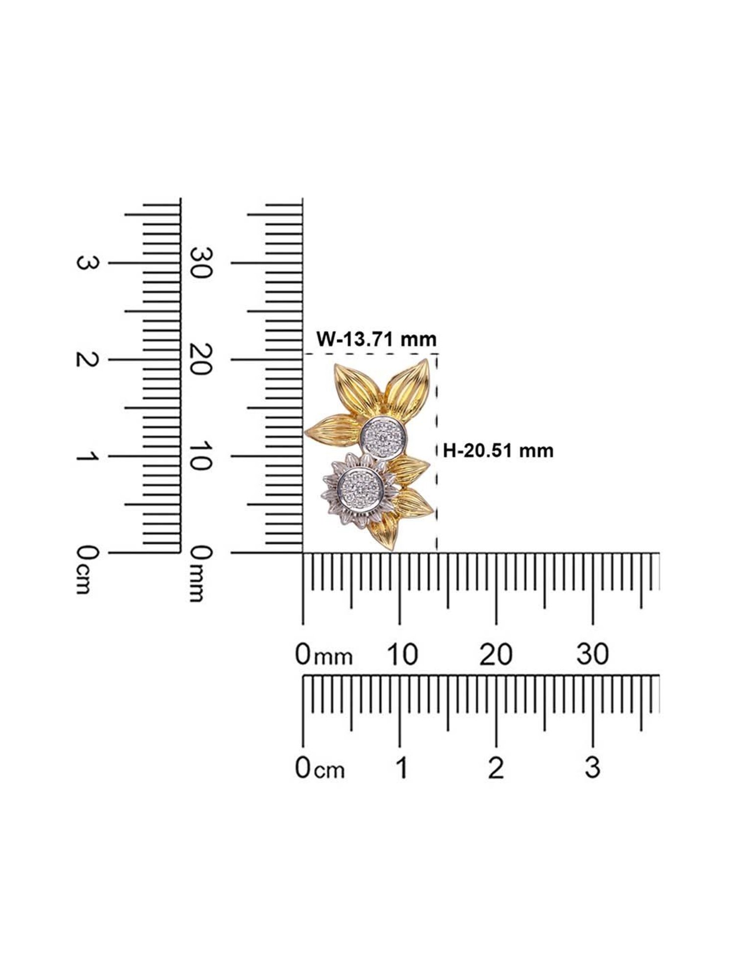 CKC Blooming Brilliance: Floral Diamond Stud