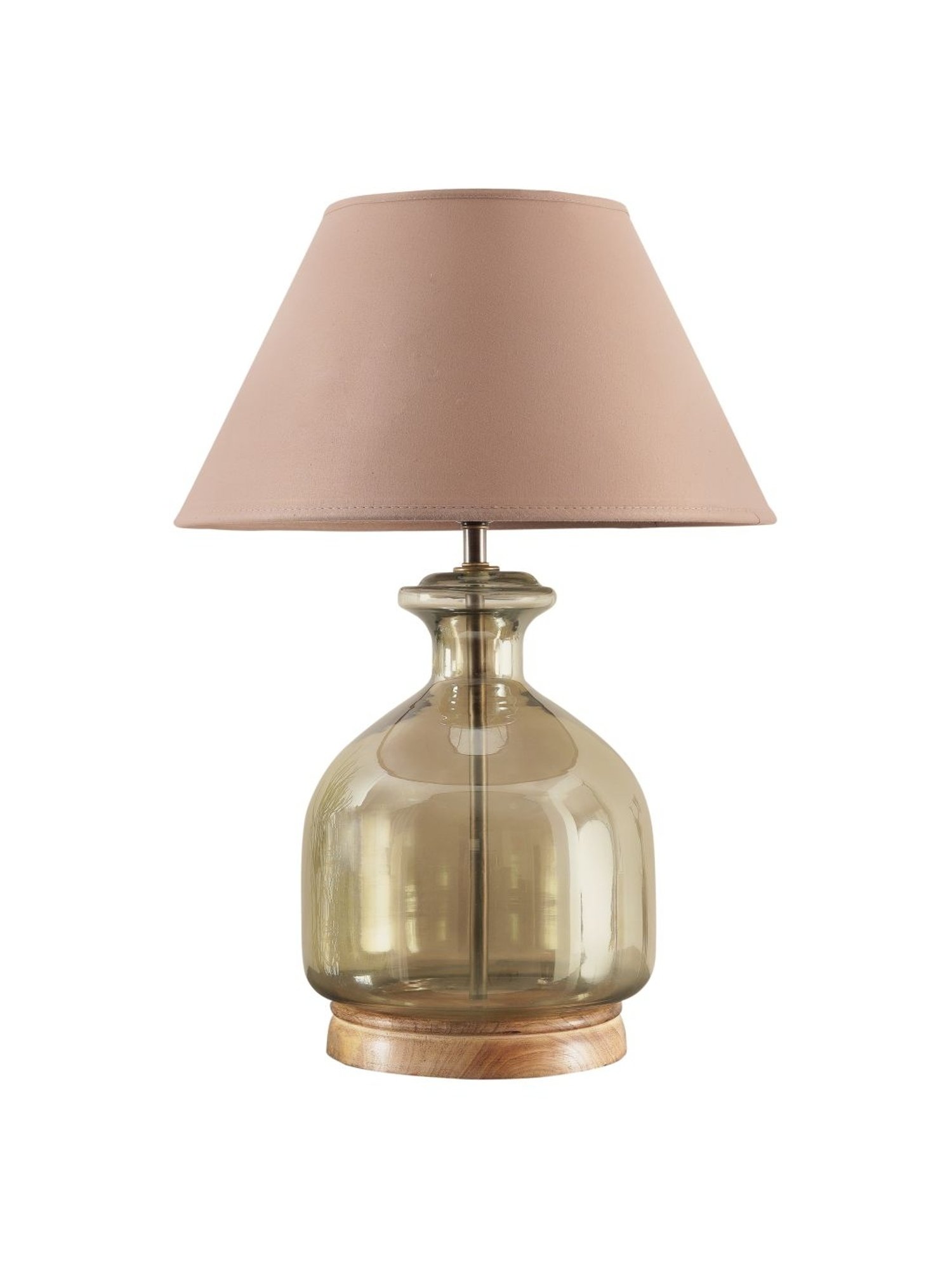 Kapoor Lamp Shades Smoke & White Glass Alper Luster Table Lamp