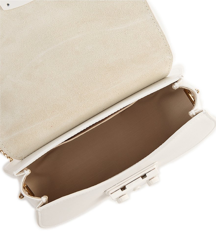 Furla Metropolis Leather Round Mini Crossbody Bag