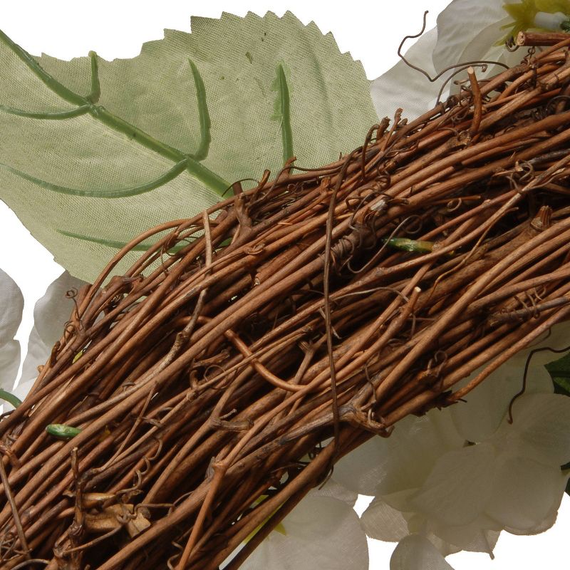 Artificial Hydrangea Wreath White 32" - National Tree Company