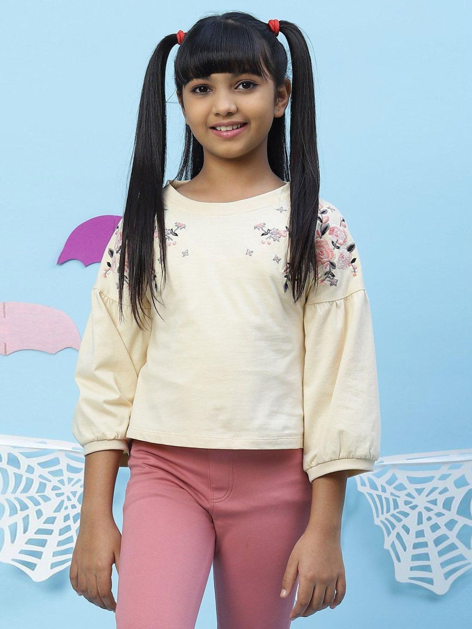 Cutecumber Kids Plum Lace Top