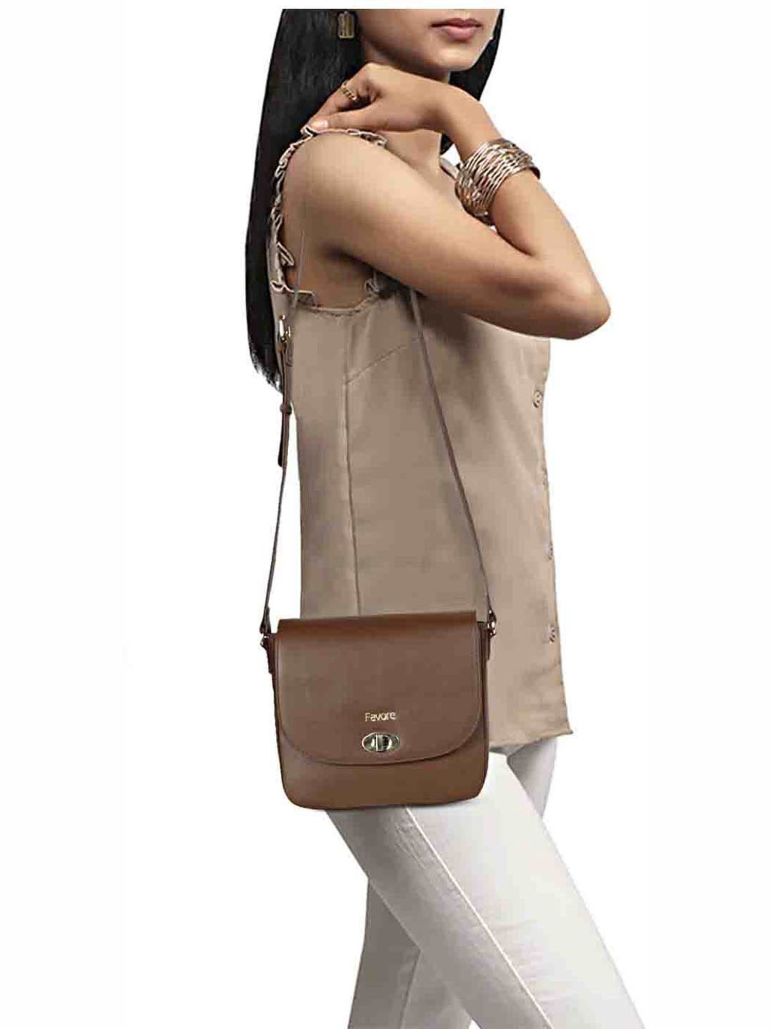 Favore Dark Brown Solid Small Slings