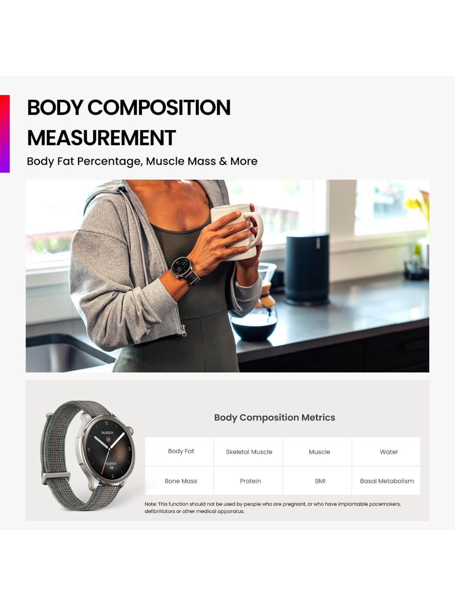 Amazfit Balance Bluetooth Calling Smartwatch with 1.5 inch AMOLED Display & 14-Day Battery (Grey)