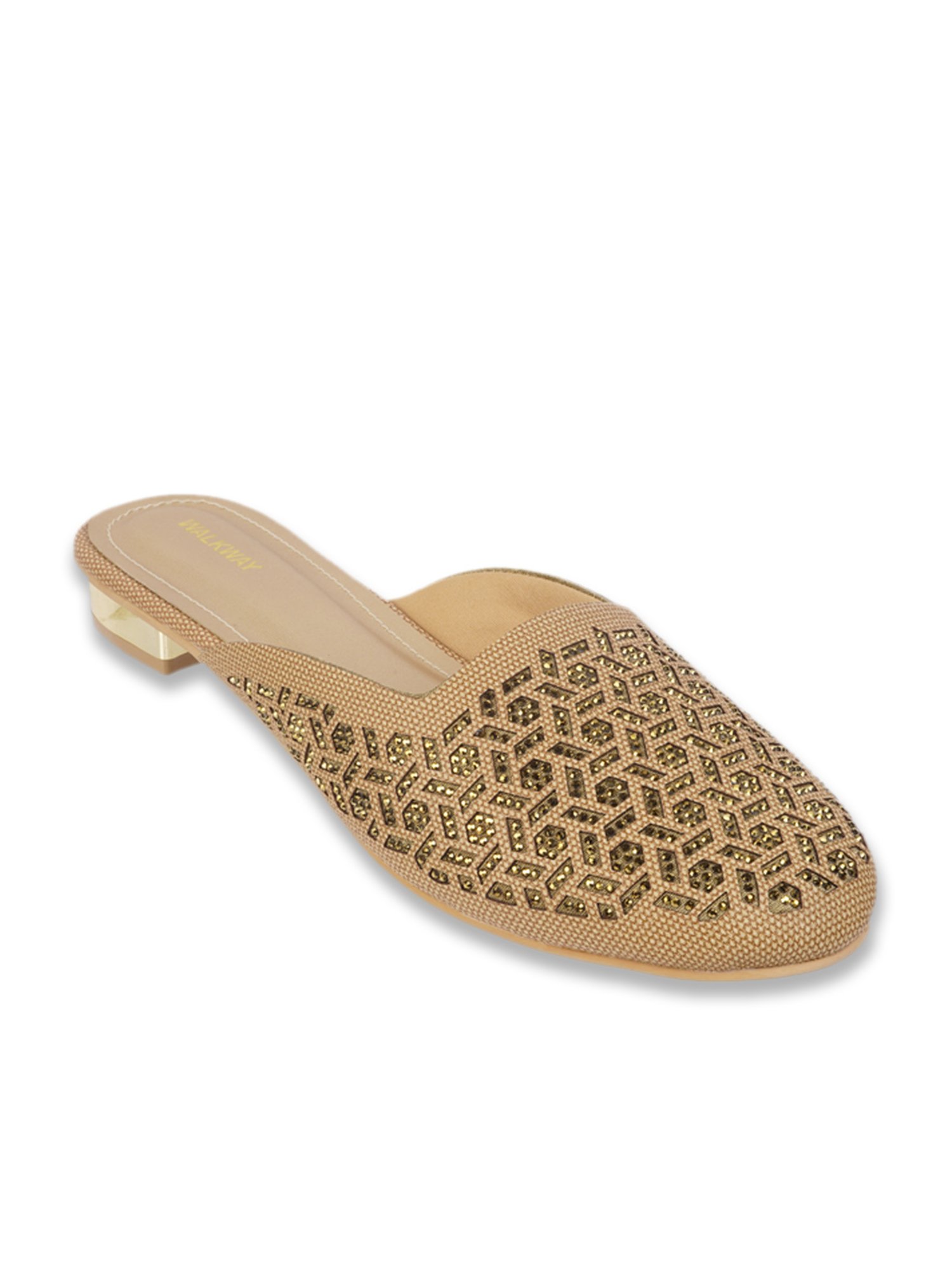 Walkway Women's Antique Gold Mule Shoes