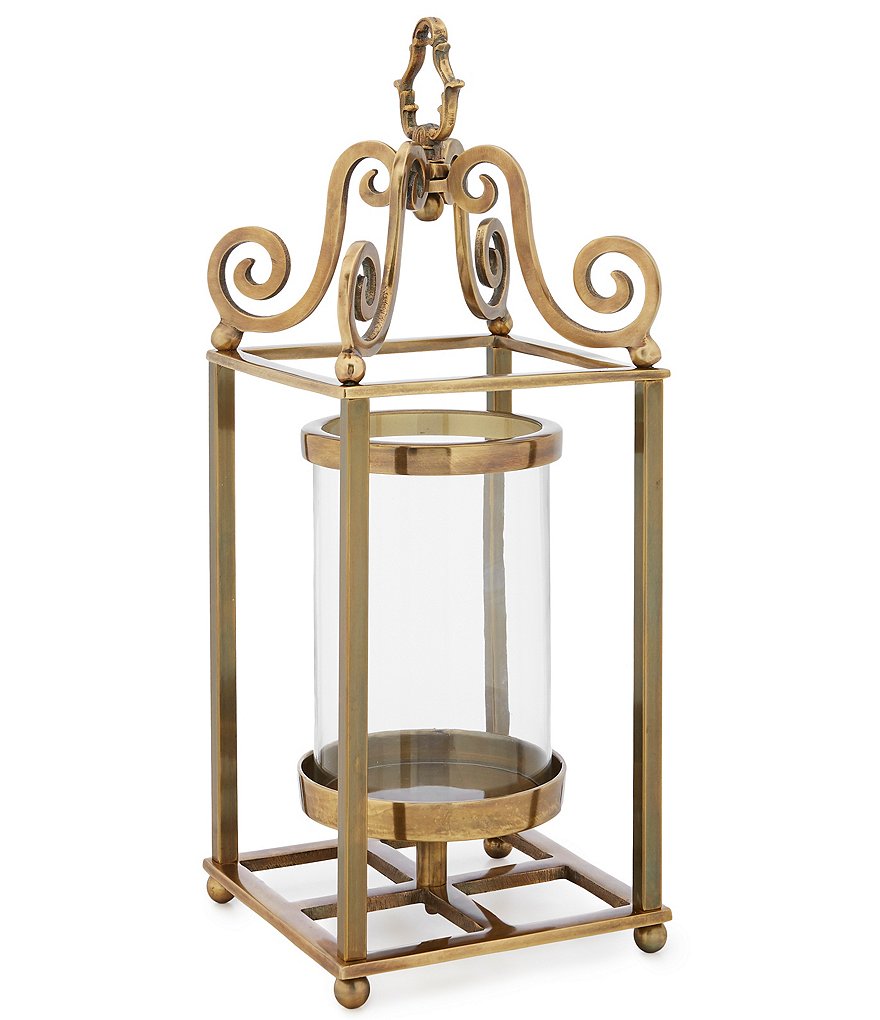Southern Living Gold Tone Metal Lantern