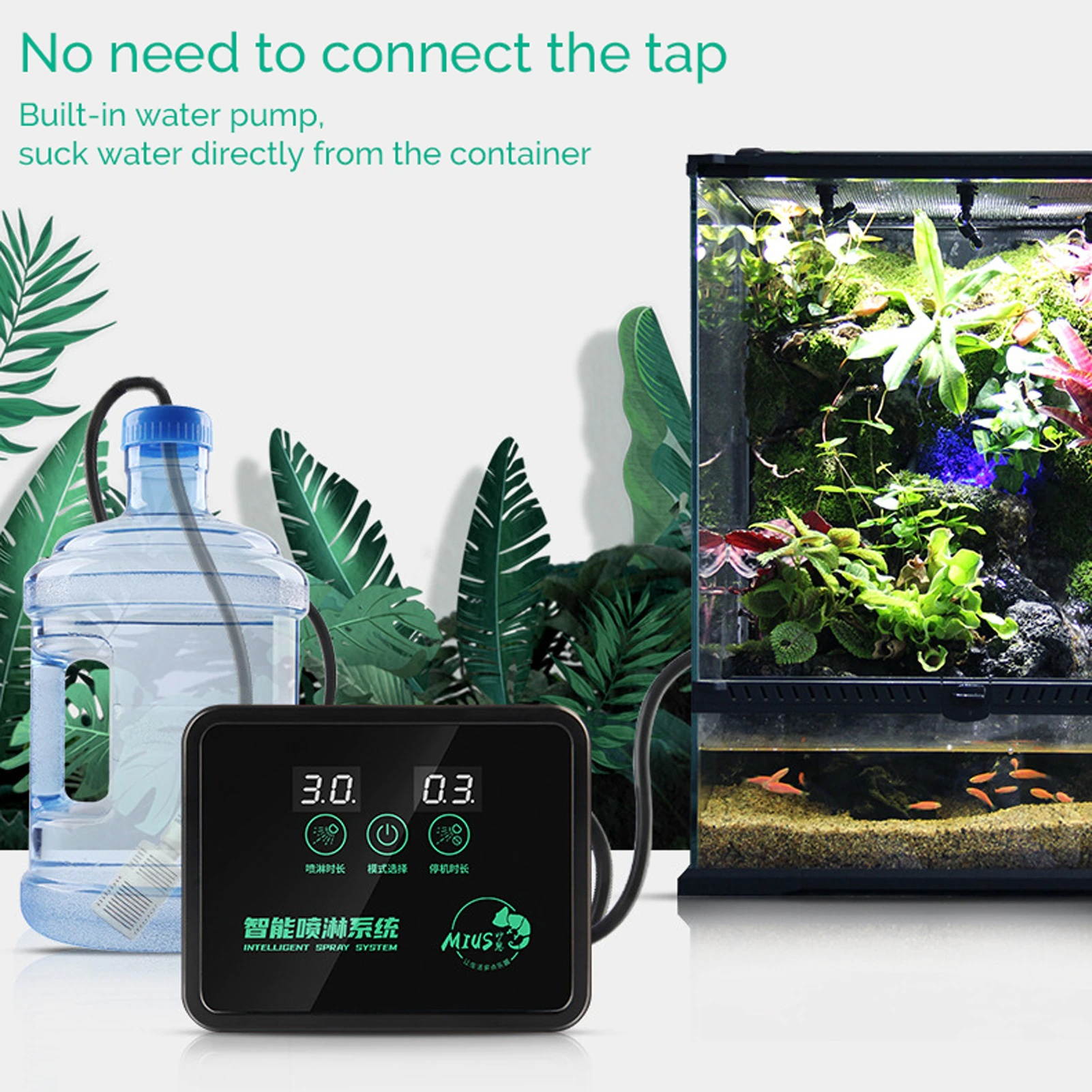 Intelligent Timer Function Spray System Intelligent Spray Tool for Plant Flower Mist Spray Tool Set Spraying Kit