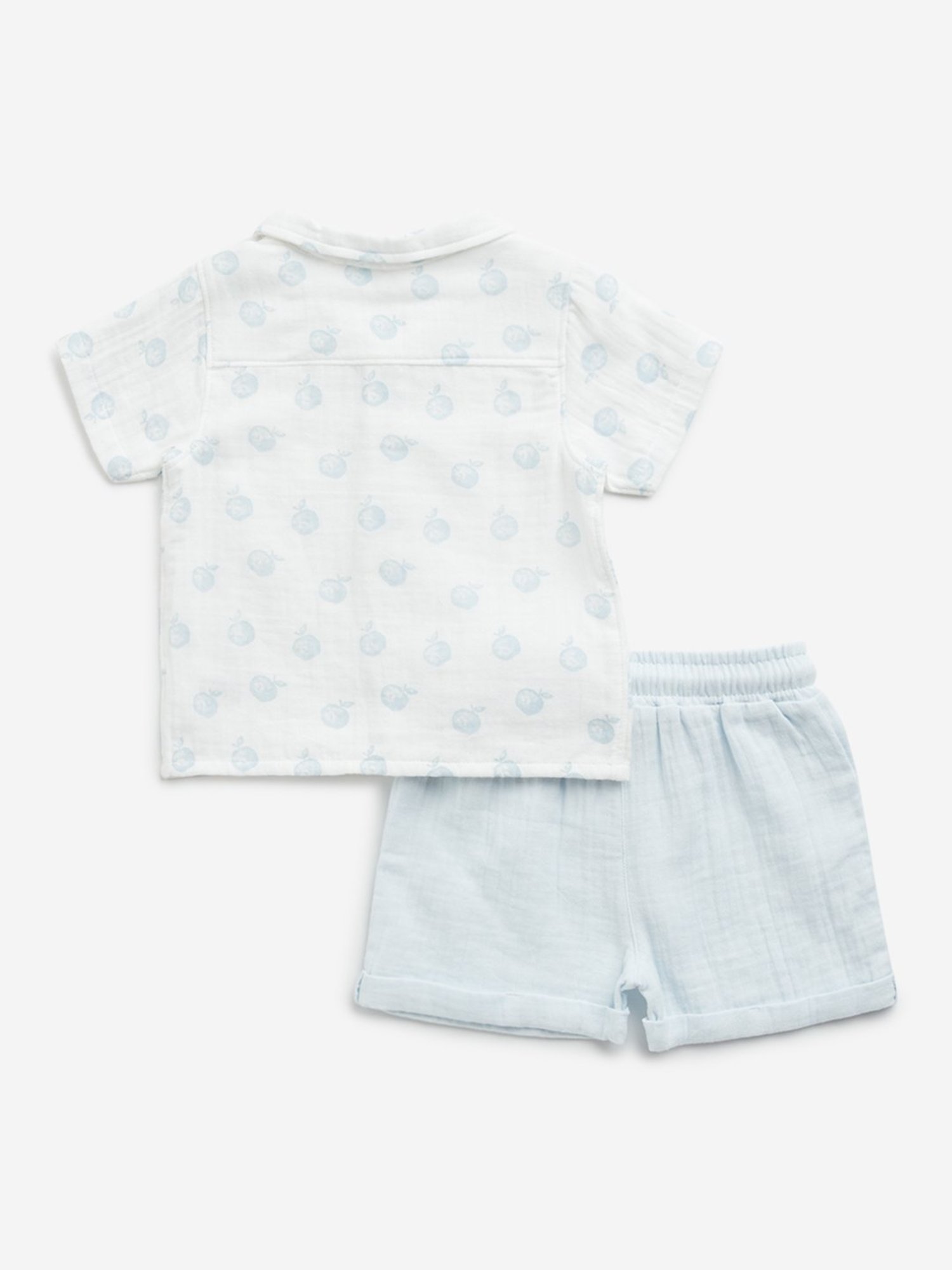 VASTRAMAY Girls Green Printed Clothing Sets