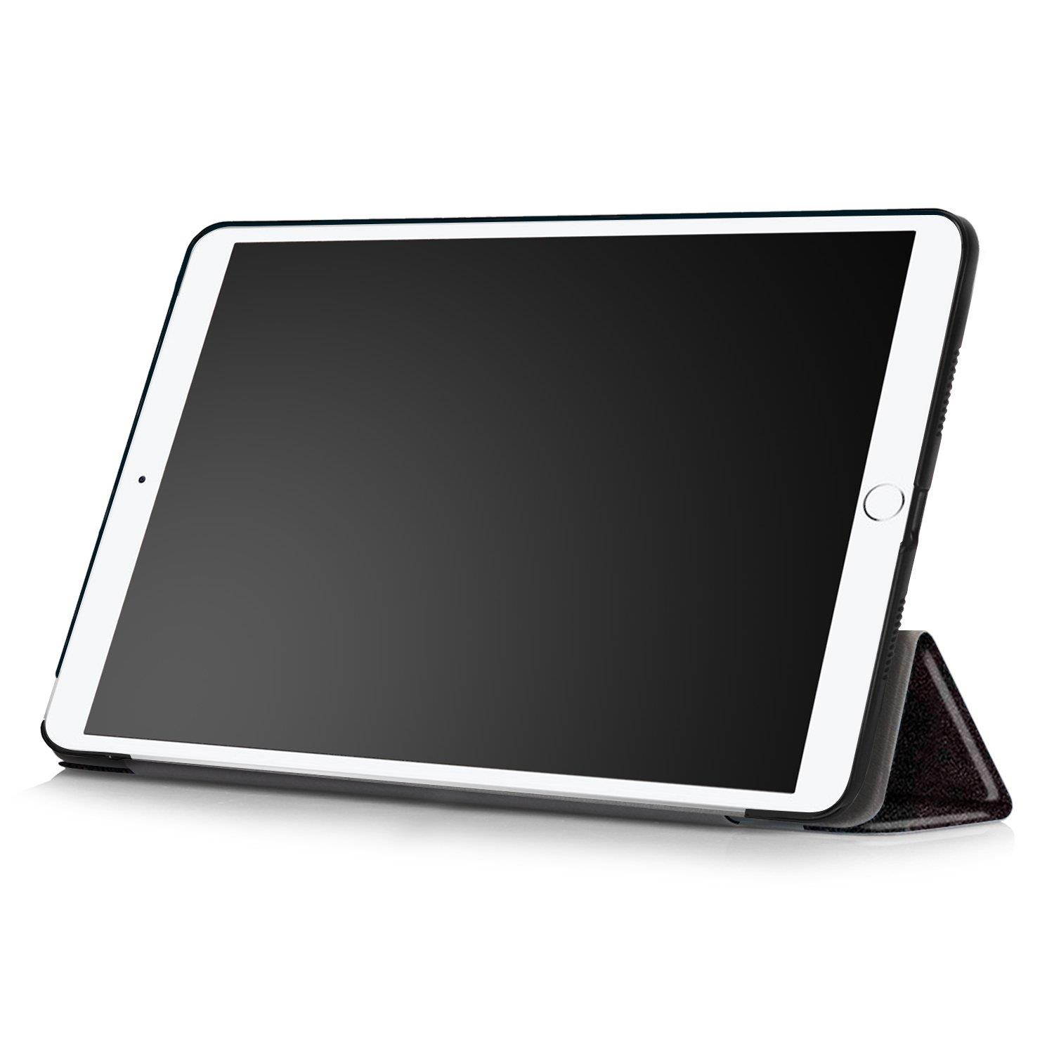 New iPad Pro 10.5 2017 Case,UNOTECH Stand Leather Case Smart Magnet Protective Cover for New iPad 10.5 Inch 2017 with Auto Sleep/Wake, Big Eyes