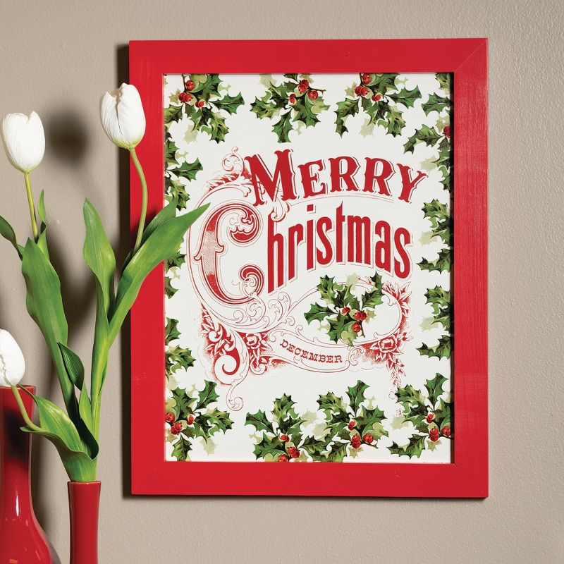 Sullivans Merry Christmas Wall Decor 20"H Multicolored