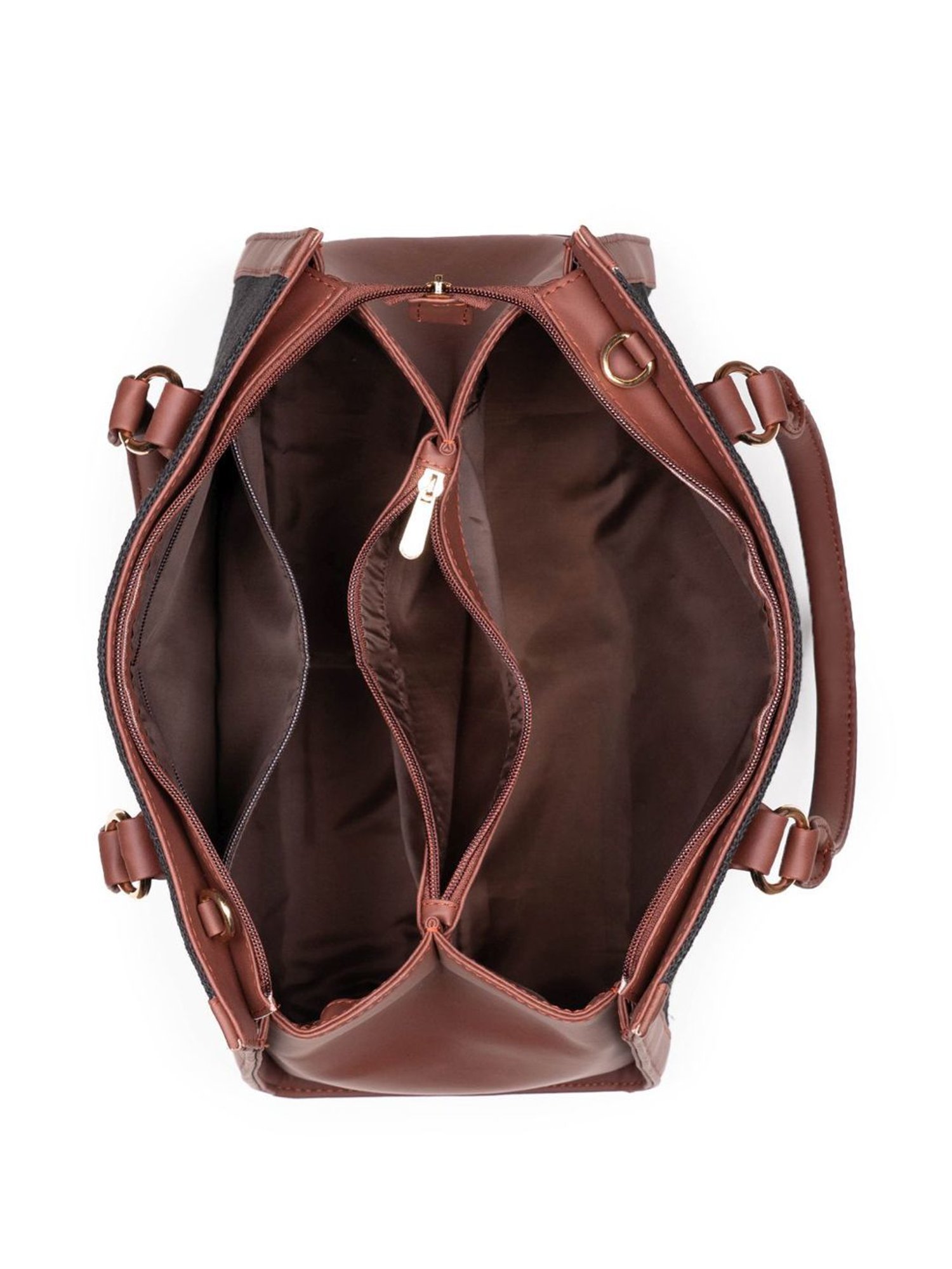 ZOUK Geo Optics Classic Multicolor Printed Medium Handbag