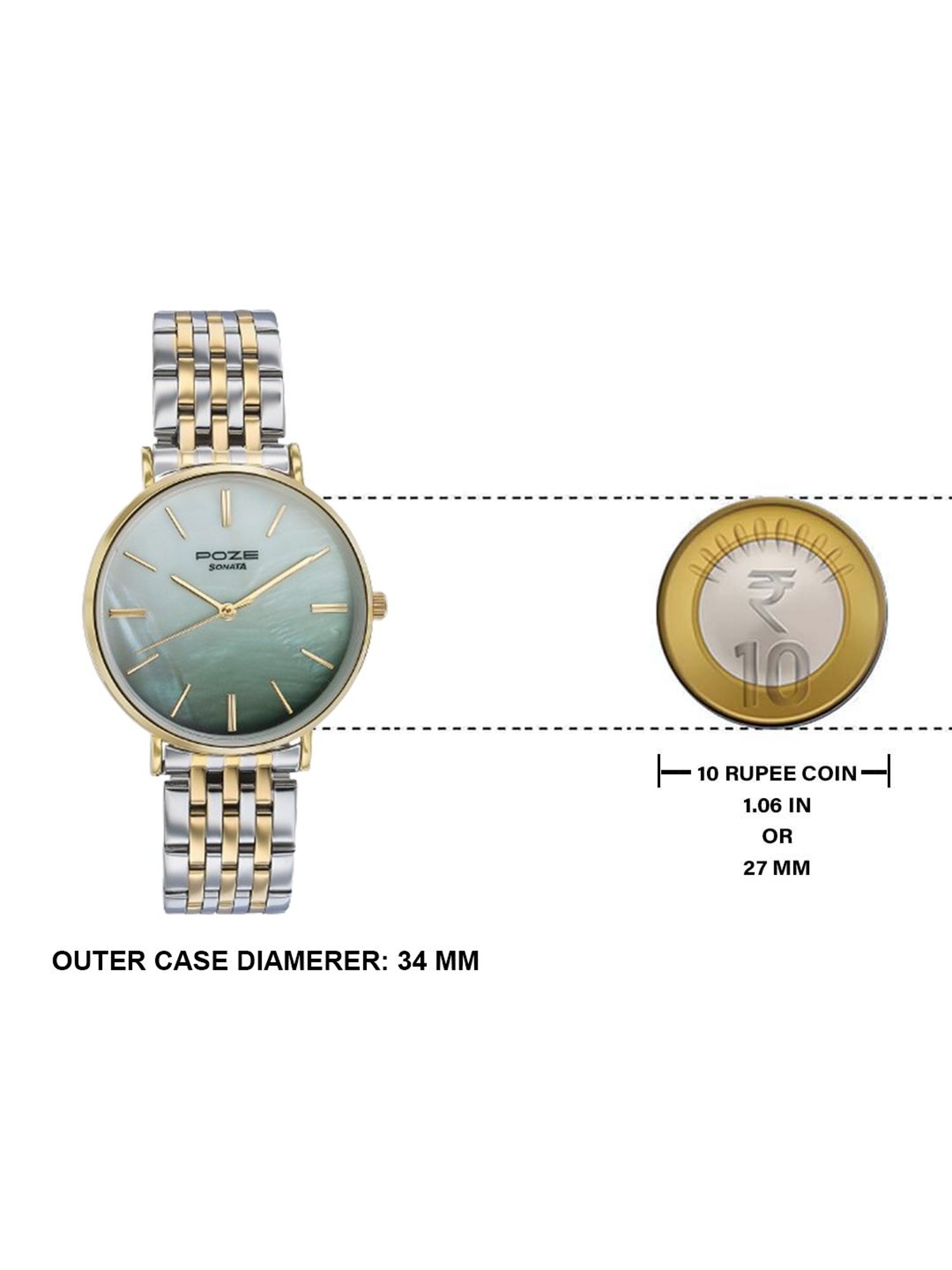 Sonata Poze 3.0 SP80077BM02WF Analog Watch for Women