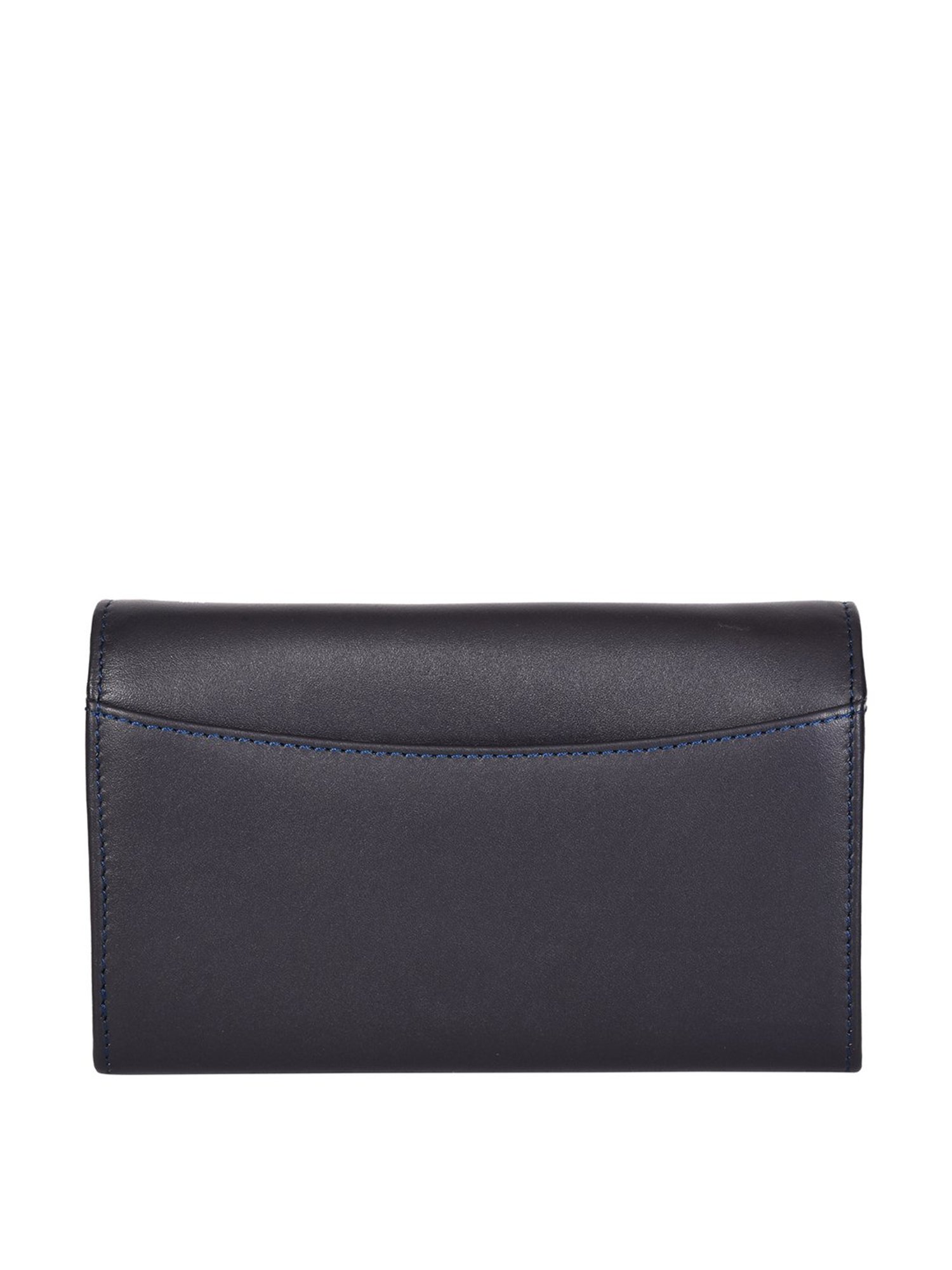 SASSORA Navy Solid Rfid Wallet for Women