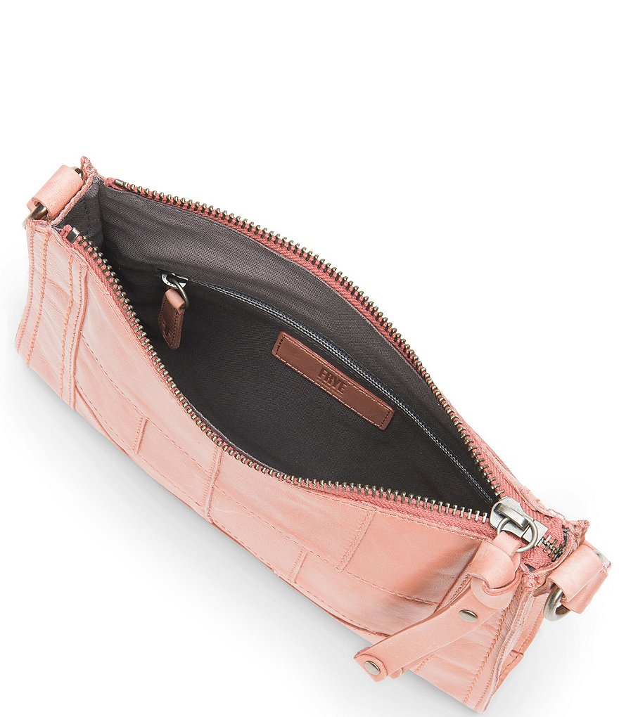 Frye Melissa Patchwork Leather Top Zip Crossbody Bag