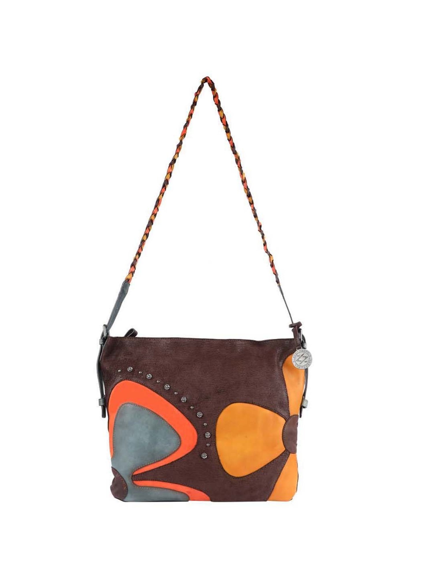 KOMPANERO Multicolor Textured Large Shoulder Bag