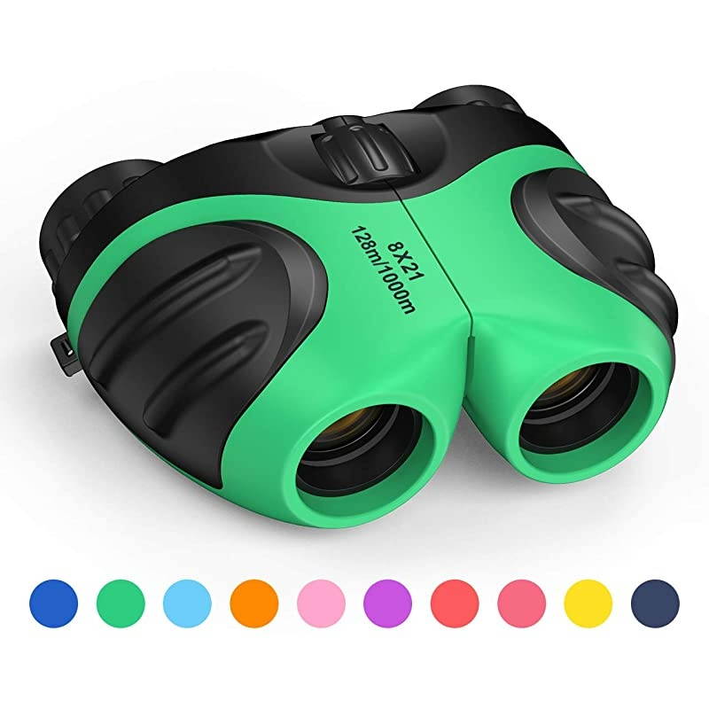Binoculars for Kids Outdoor Toys for 312 Years Old Kids 8X21 High Resolution Compact Waterproof Bird Watching Foldable Binocular Perfect for TravelCampingHikingBirthday XmasYellow