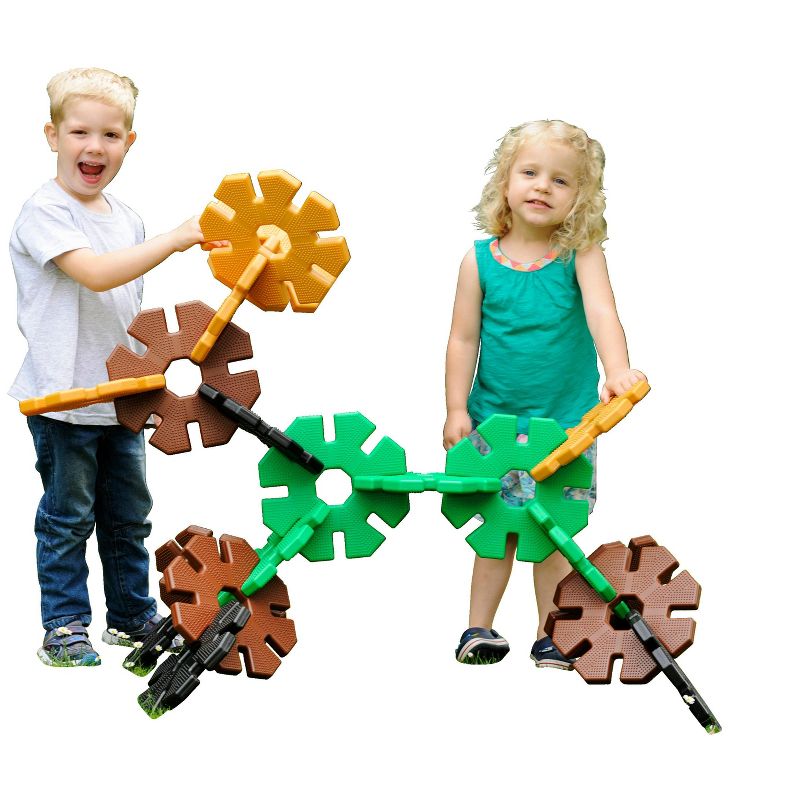 Polydron Natural Colors Giant Octoplay, set of 20