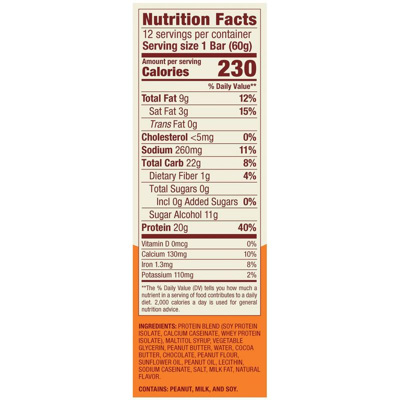 think! High Protein Creamy Peanut Butter Bars - 12ct