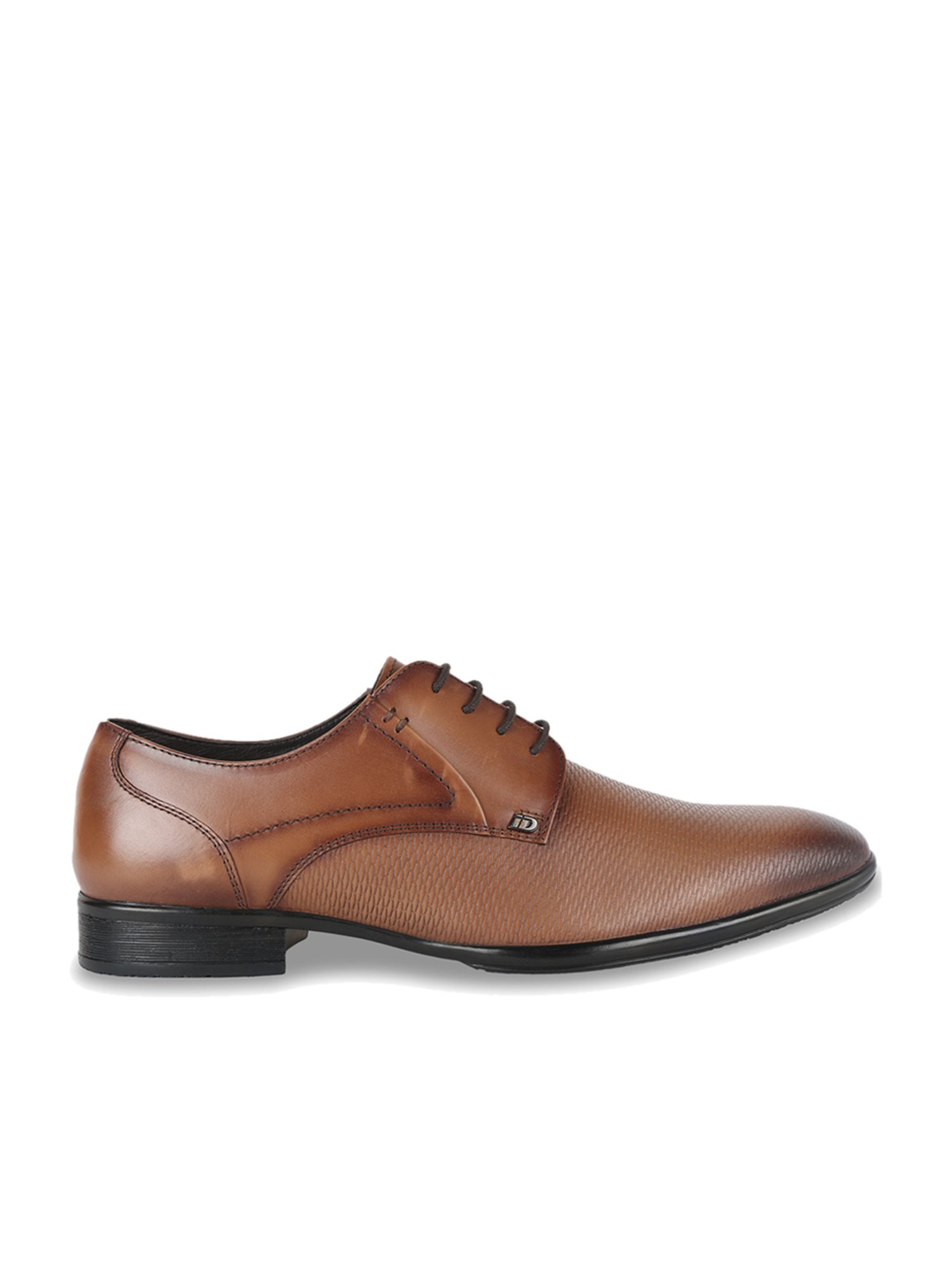 ID Men's Tan Derby Shoes