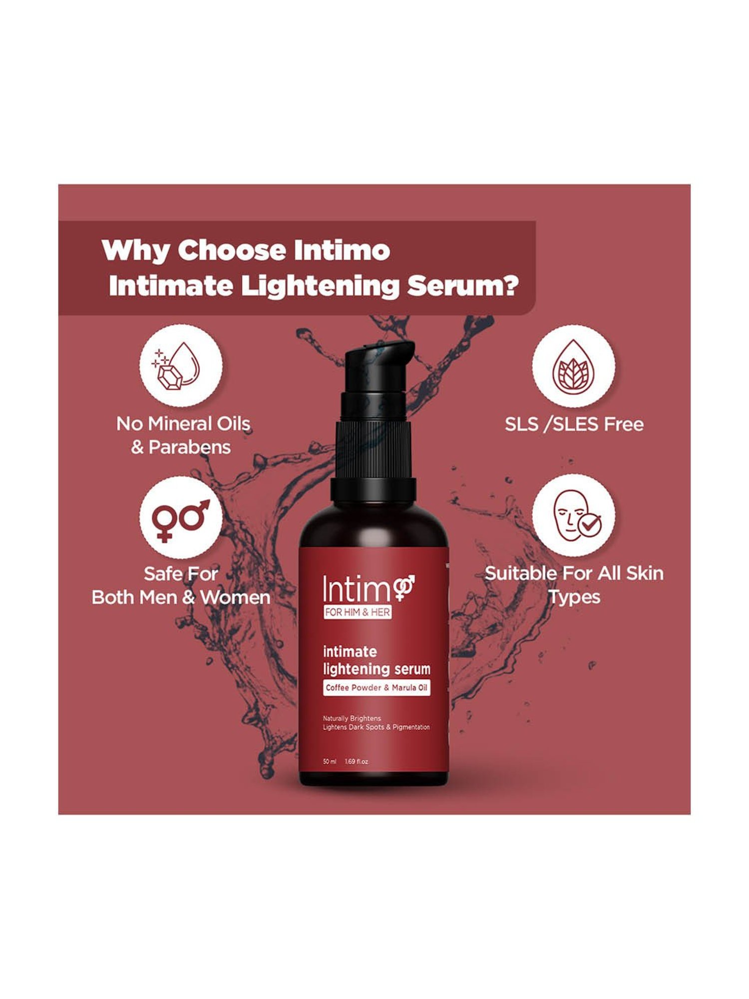 Intimo Intimate Lightening Serum for Men and Women - 50 ml