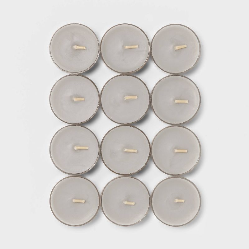 12pk Tealight Cozy Cashmere Candle - Threshold™