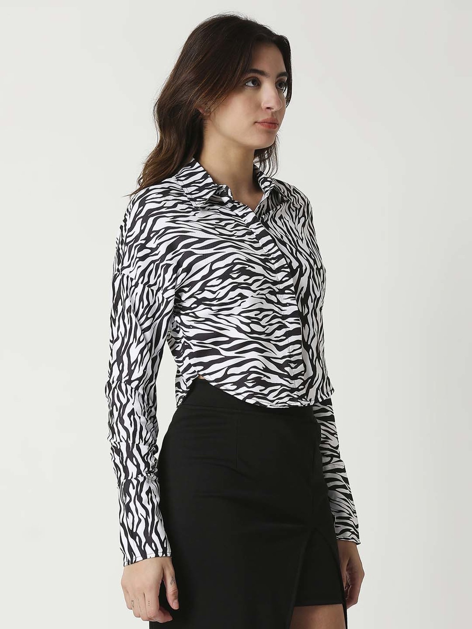 Remanika White Printed Shirt