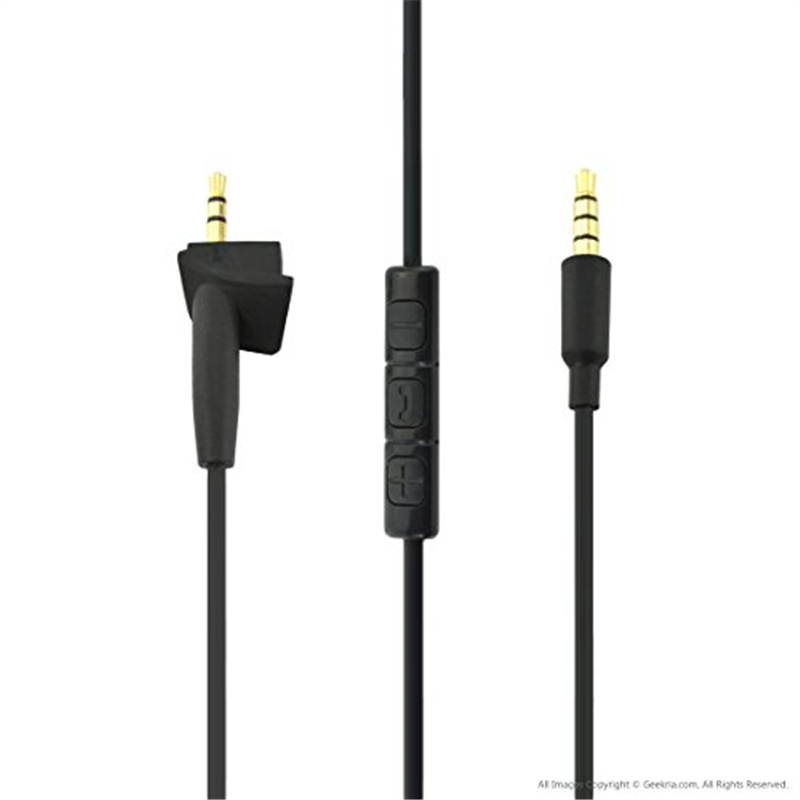 Geekria Bose Around-Ear AE2, AE2i, AE2w Headphone Replacement Cable with Mic / Audio Cord with Volume Control and Microphone Works With iPhone, Samsung, iOS, Android, Windows Phone and BlackBerry