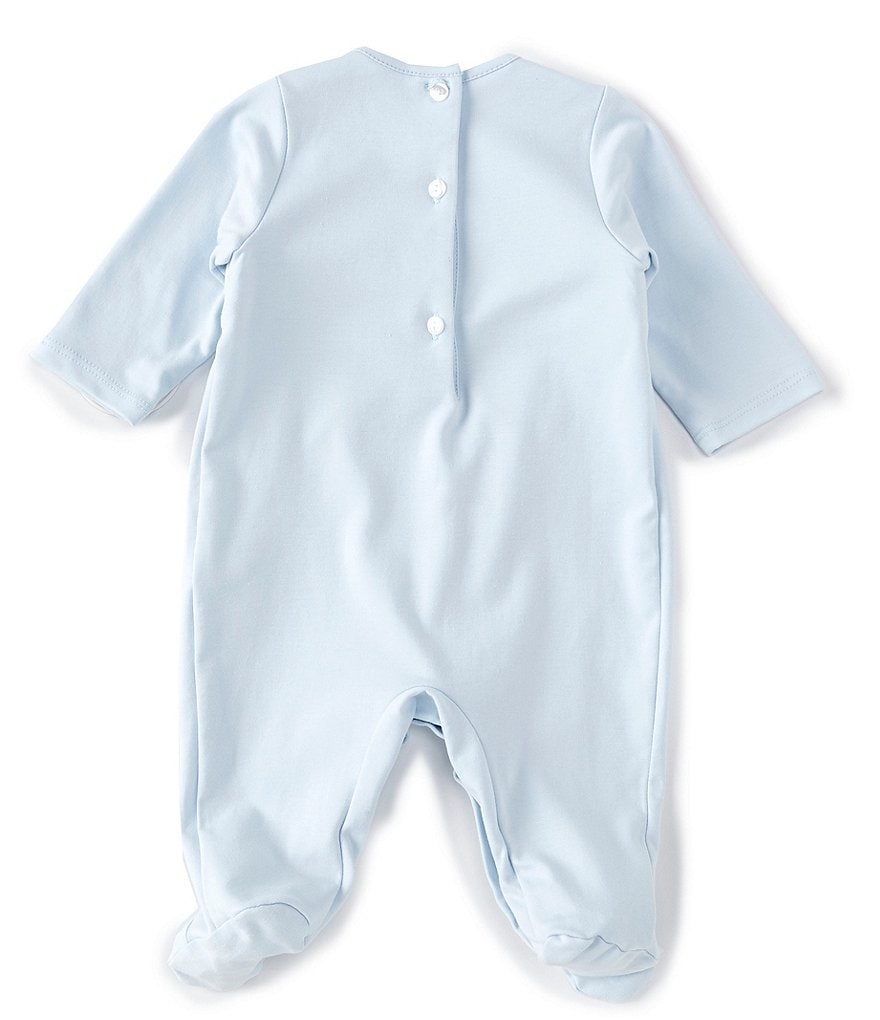 Aden + Anais Baby Boys 6-9 Months Long-Sleeve Blue Moon Footed Coverall