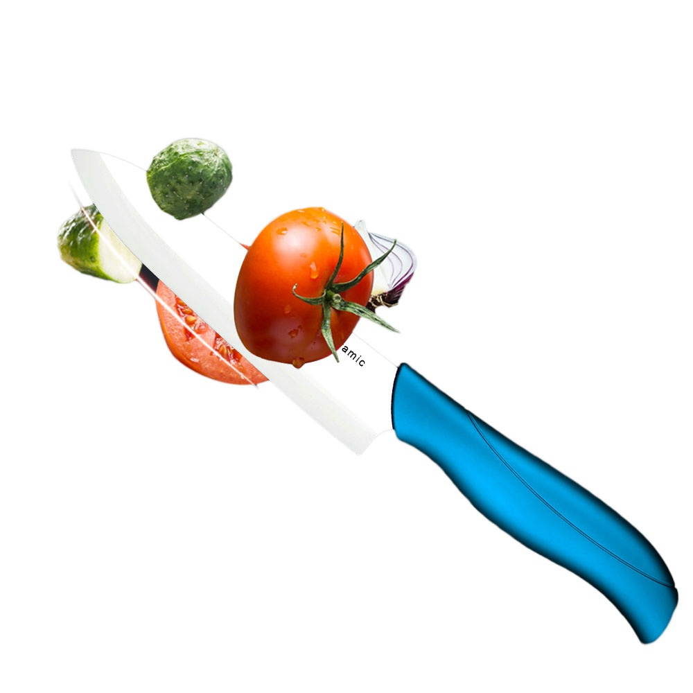 XYJ 3PCS Ceramic Knife Set 3" 4" 5" Kitchen Knife Set Vegetable Cutter Slicing Knife Utility Knife Paring Knife-4