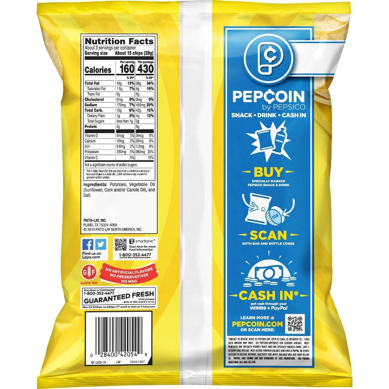 Lay's Classic Potato Chips - 2.88oz