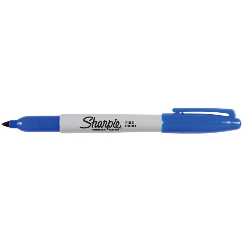 Sharpie Fine Permanent Markers, Blue, pk of 12