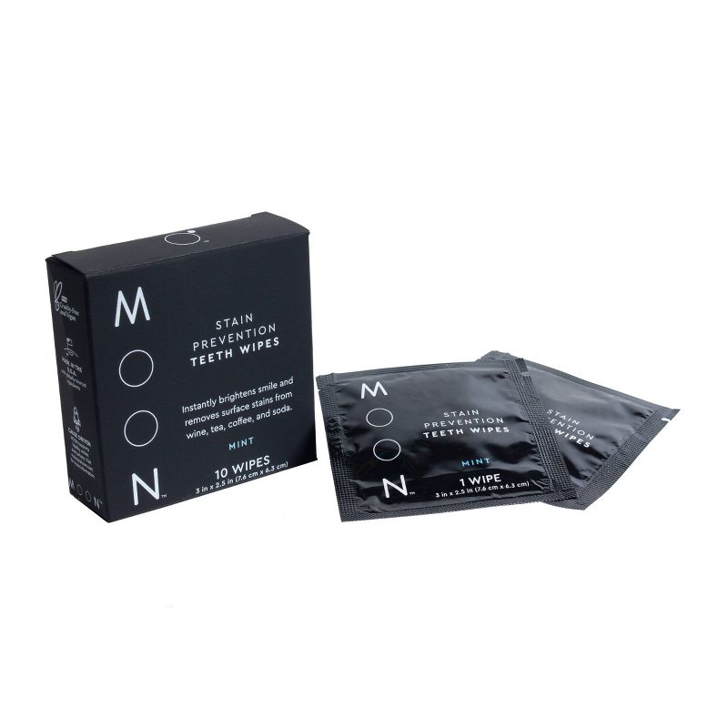 Moon Stain Prevention Teeth Wipes - 10ct