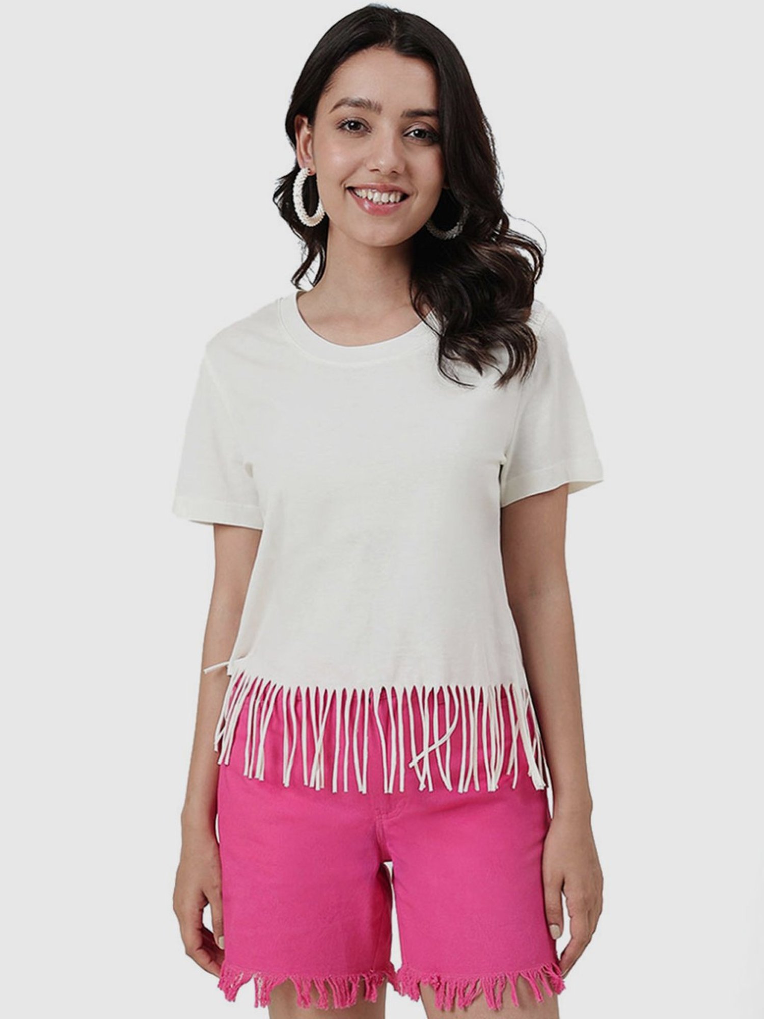 Fabindia White Cotton Top