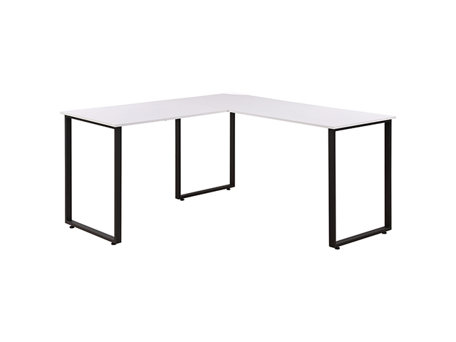 L-Shaped Desk Corner Computer Game Desk PC Laptop Desk Study Desk With CPU Storage Modern Desk With Large Workstation Gaming Desk Home Office Desk,White,GT70