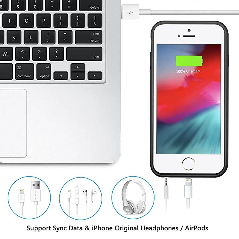 Battery case for iPhone 8/7/6/6s/SE 2020, 3000mAh Slim Portable Charger Case Protective Rechargeable Battery Pack Charging Case for iPhone 8/7/6/6s