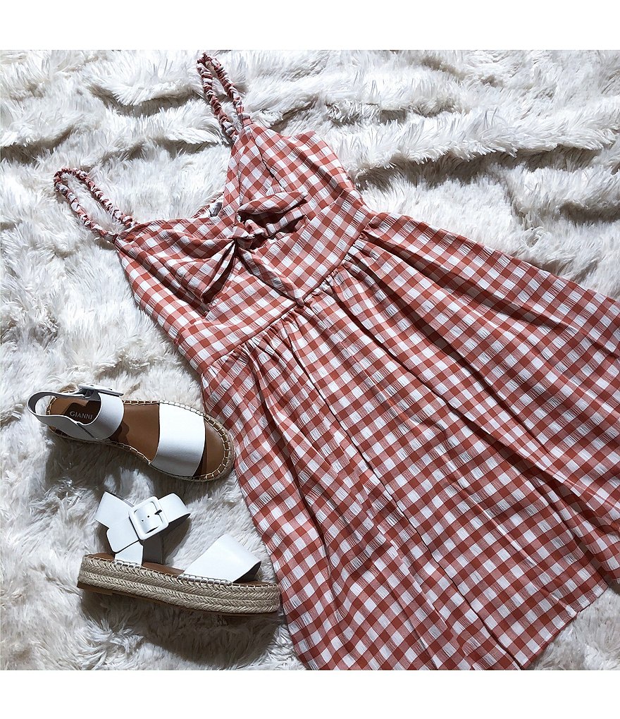 Gianni Bini Kaygan Leather Espadrille Flatform Sandals