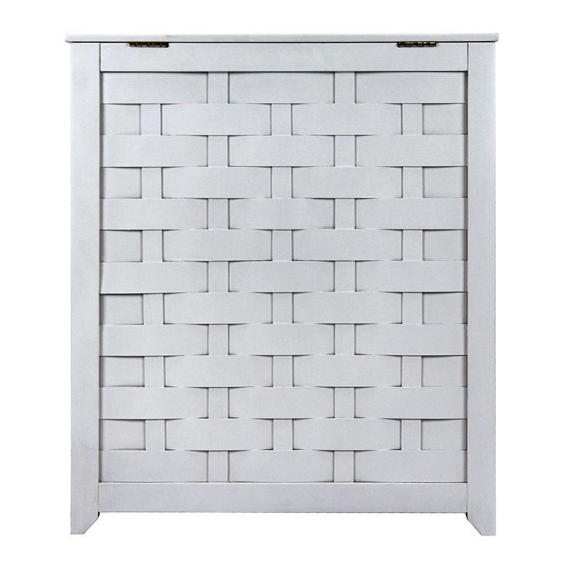 Household Essentials Rolling Laundry Hamper Storage Cart Natural/Light Ash