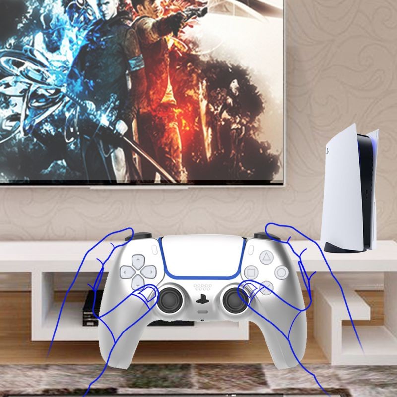 PS5 Controller Replacement Shells,  Custom DIY Faceplate Replacement Controller Housing Shell Case Set, PS5 Skin Wrap Cover Color Decoration Accessories for Sony Playstation 5 Dualsense