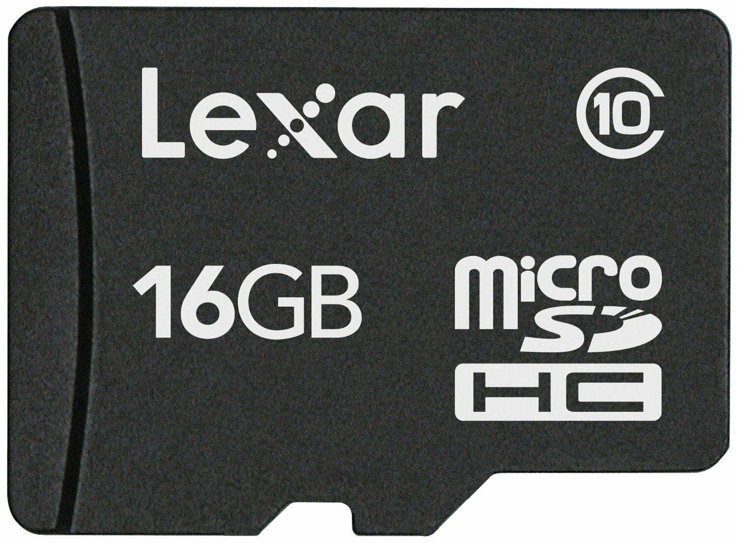 Lexar 16GB micro SDHC CARD  for Mobile Phone LSDM16GABNL .... REV A