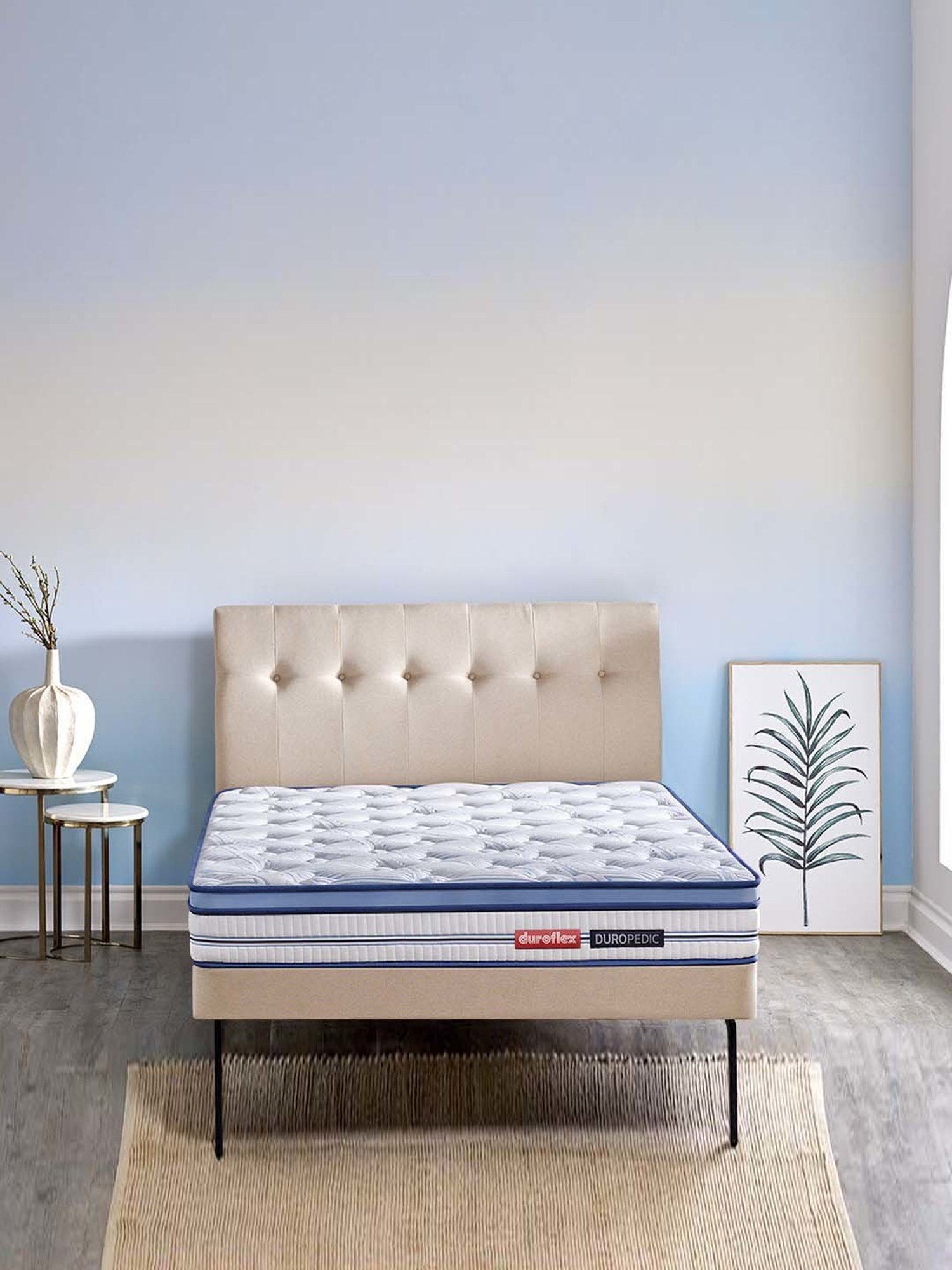 Duroflex Posture Perfect White Foam Doctor Recommended Single Size Mattress With Euro Top