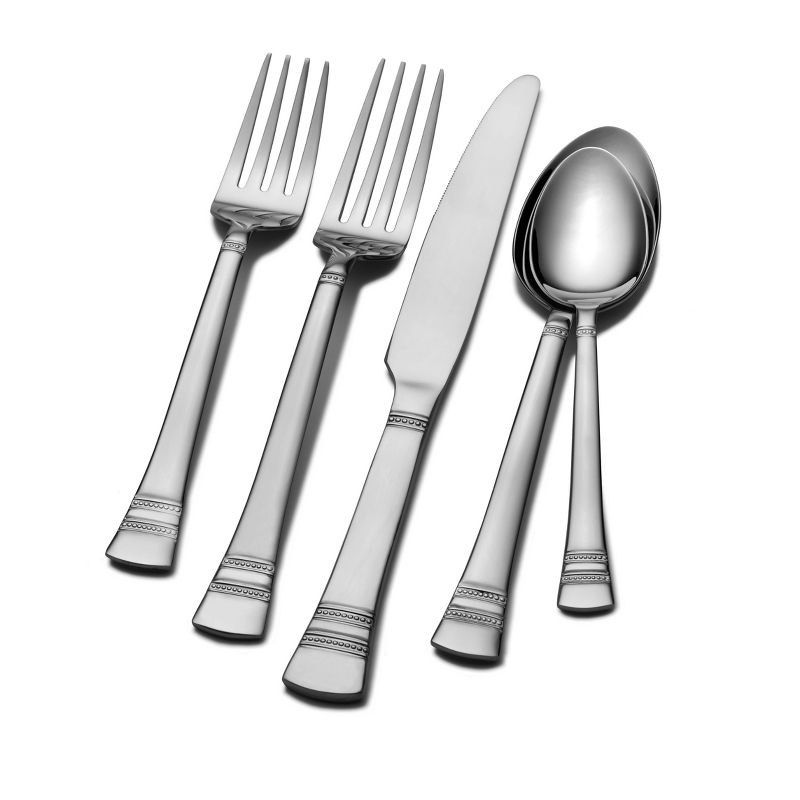 Gourmet Settings 20pc Twist Flatware Set
