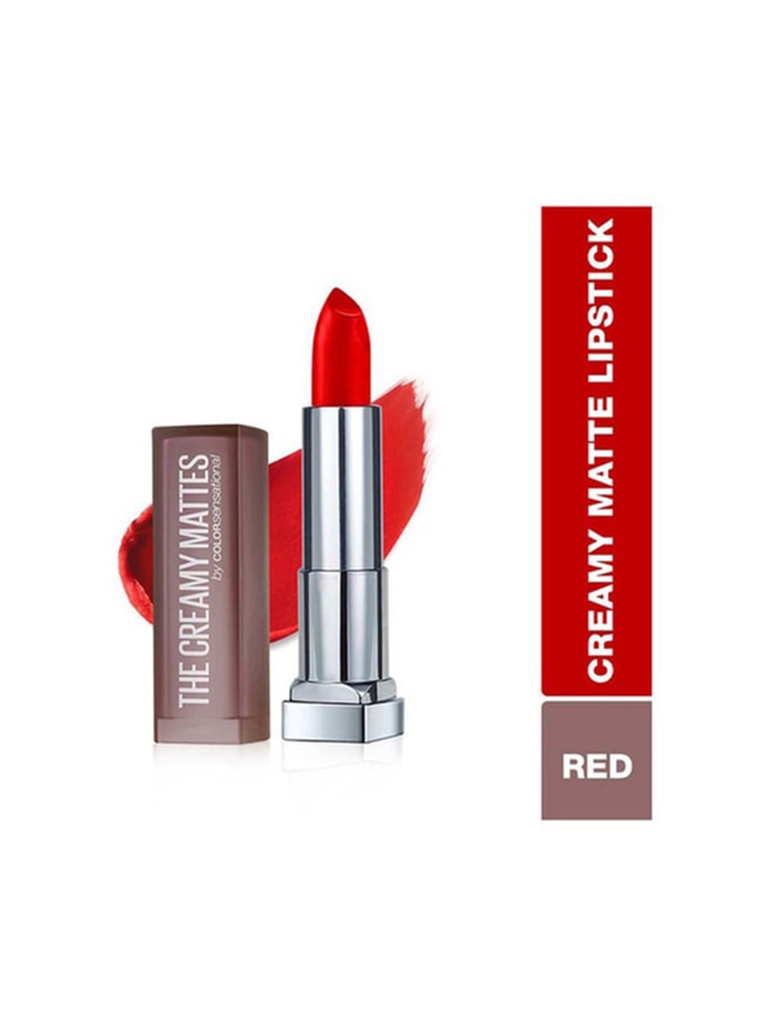 Maybelline New York Color Sensational Creamy Matte Lipstick 690 Siren in Scarlet - 3.9 gm
