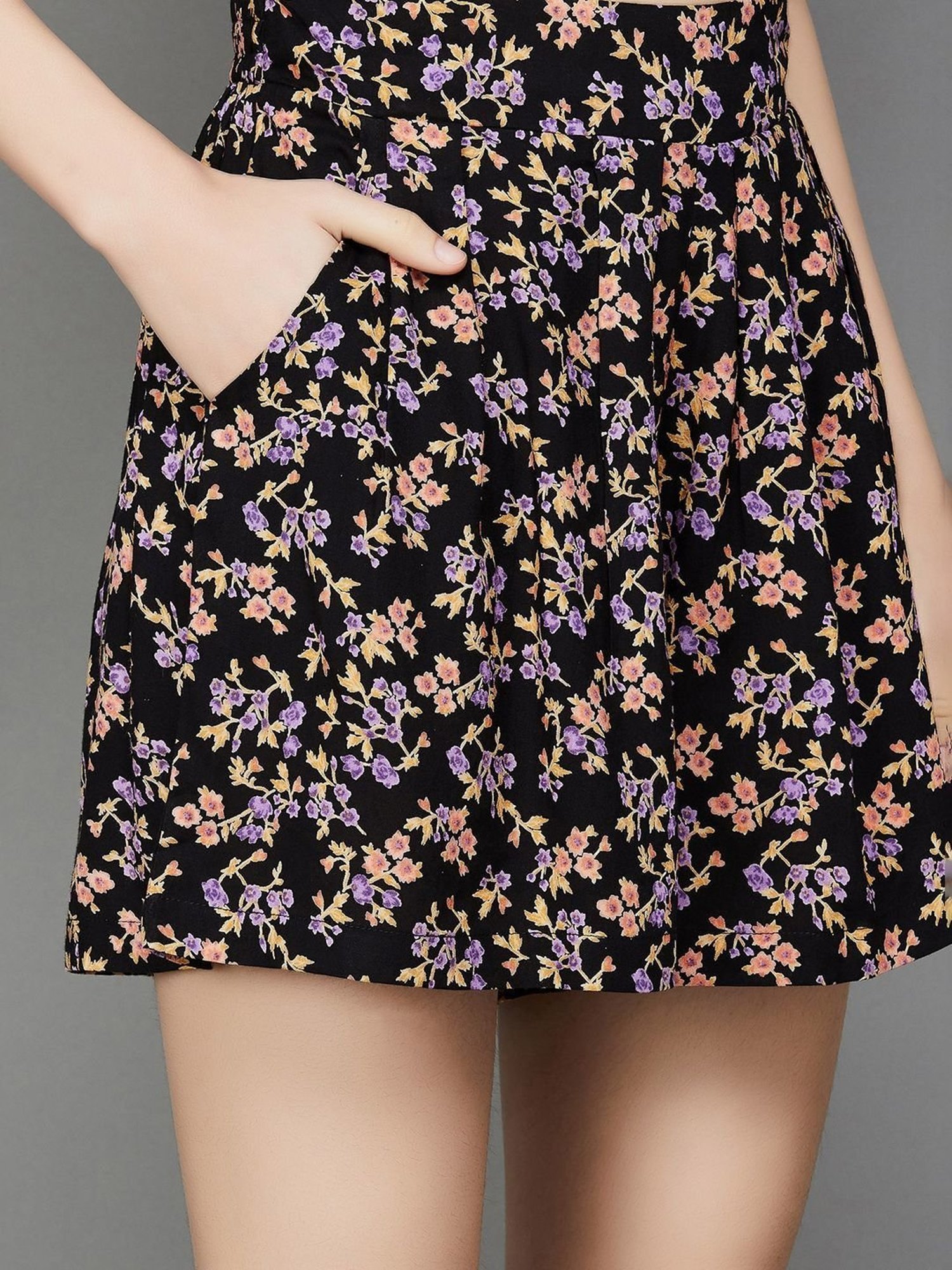 Ginger by Lifestyle Black Floral Print Co-Ords Set