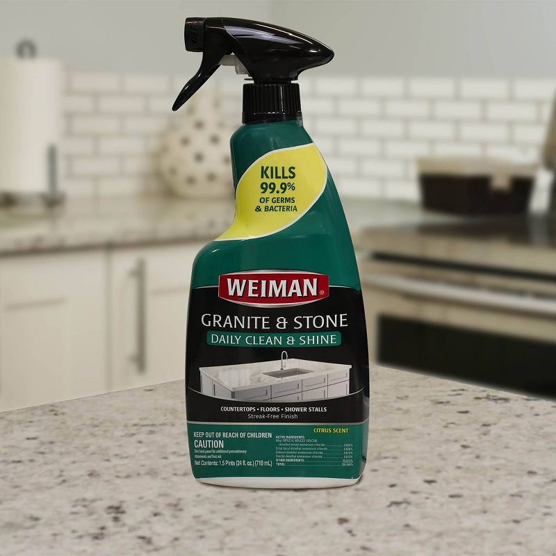Weiman Granite & Stone Daily Clean & Shine with Disinfectant - 24oz