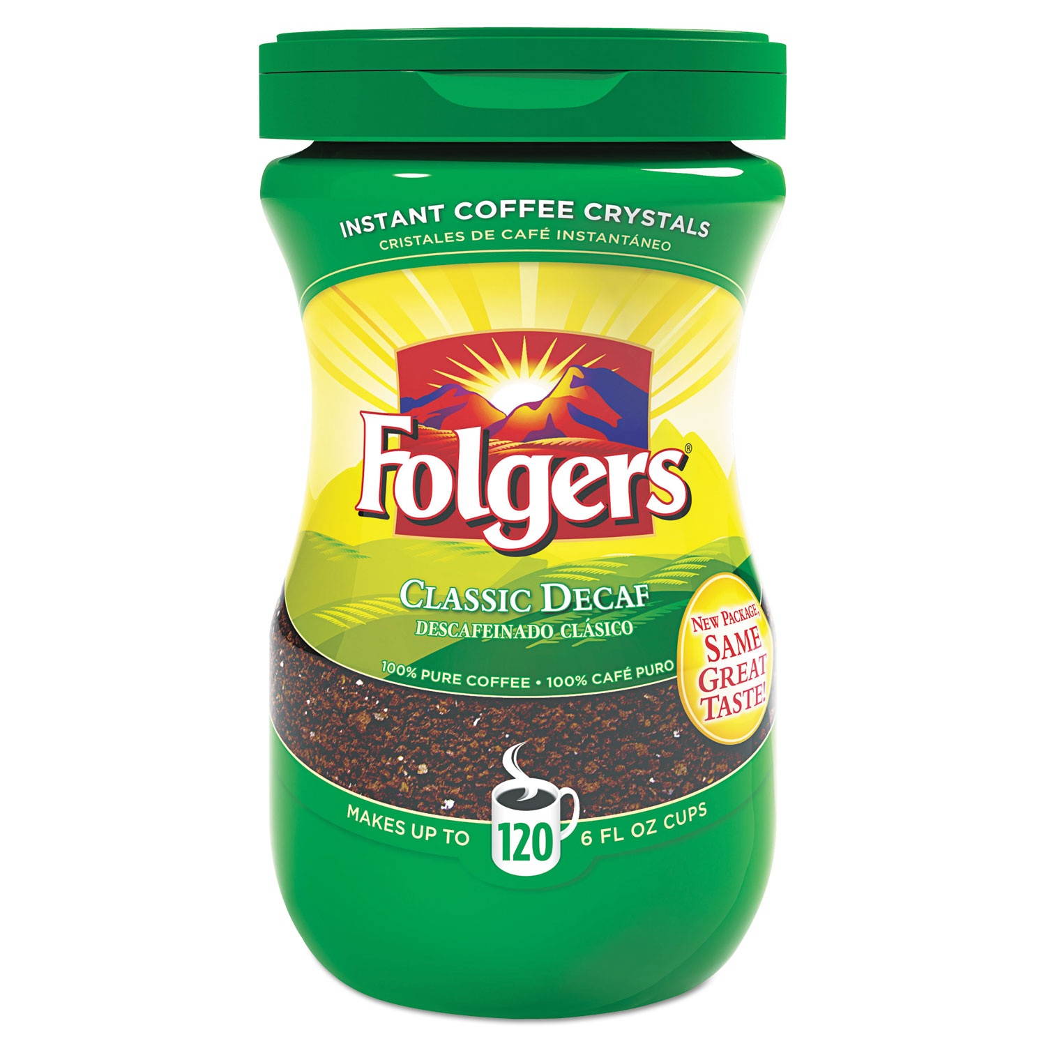 Folgers Classic Decaf Instant Coffee Crystals