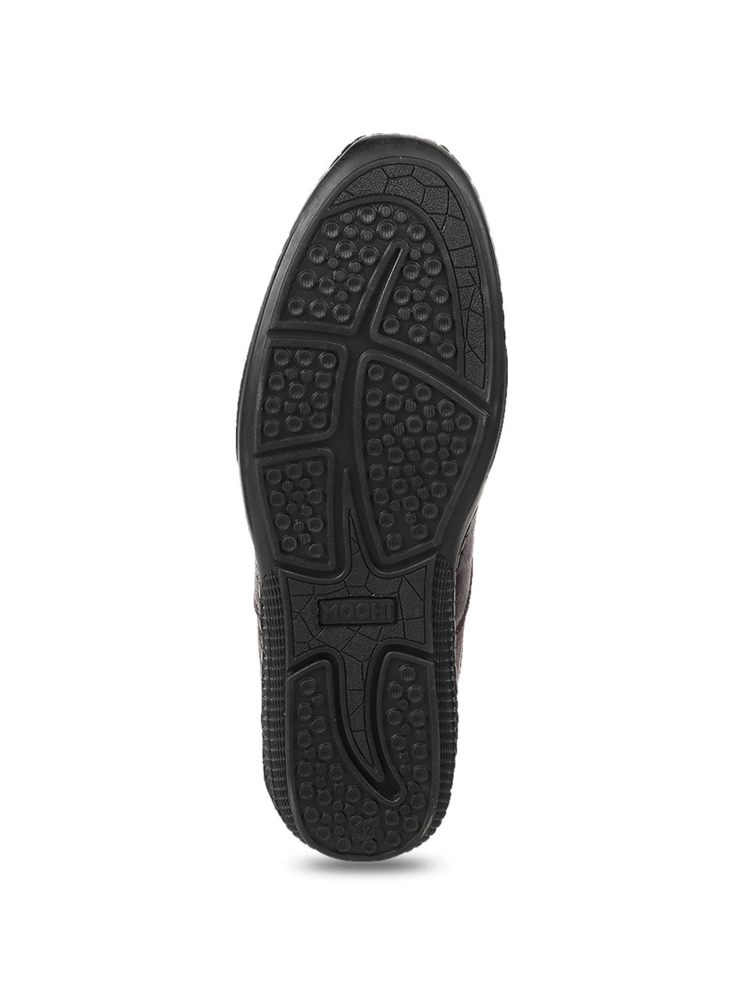 Mochi Men's Brown Casual Loafers