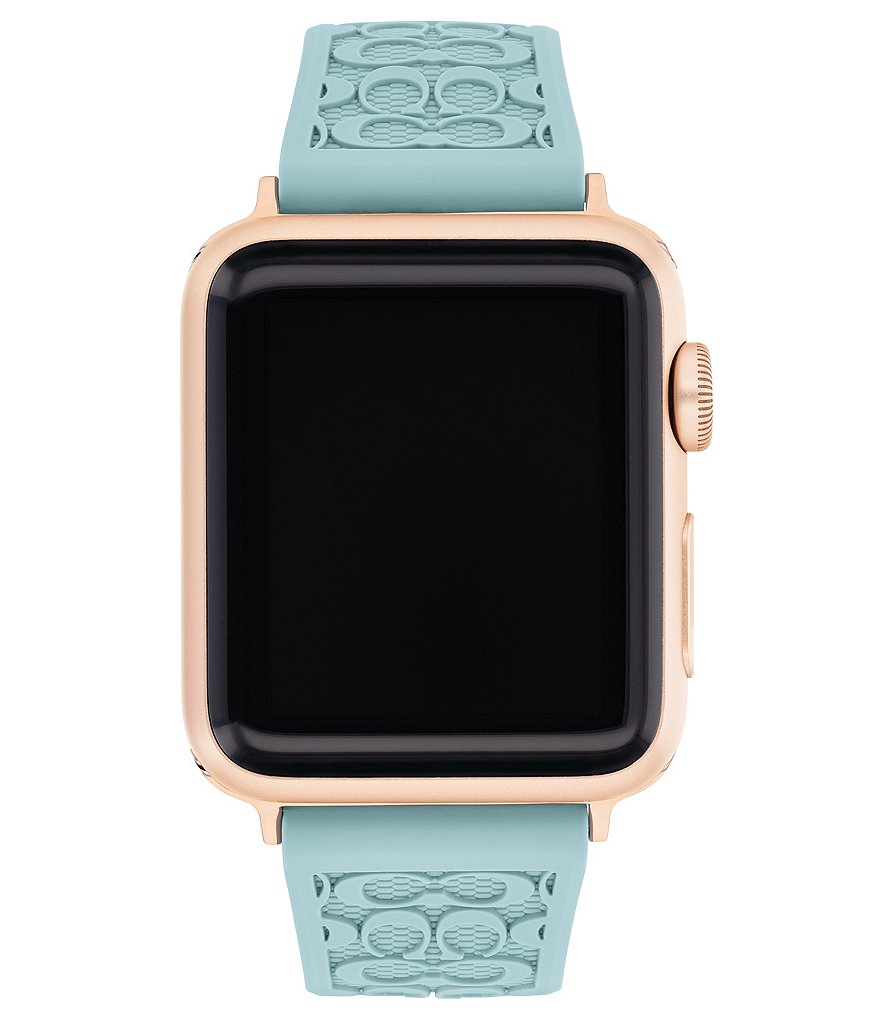 COACH Signature Teal 38/40mm Bands for Apple Watch&reg;