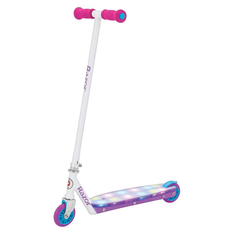 Razor Party Pop Kick Scooter with LED Lights - White
