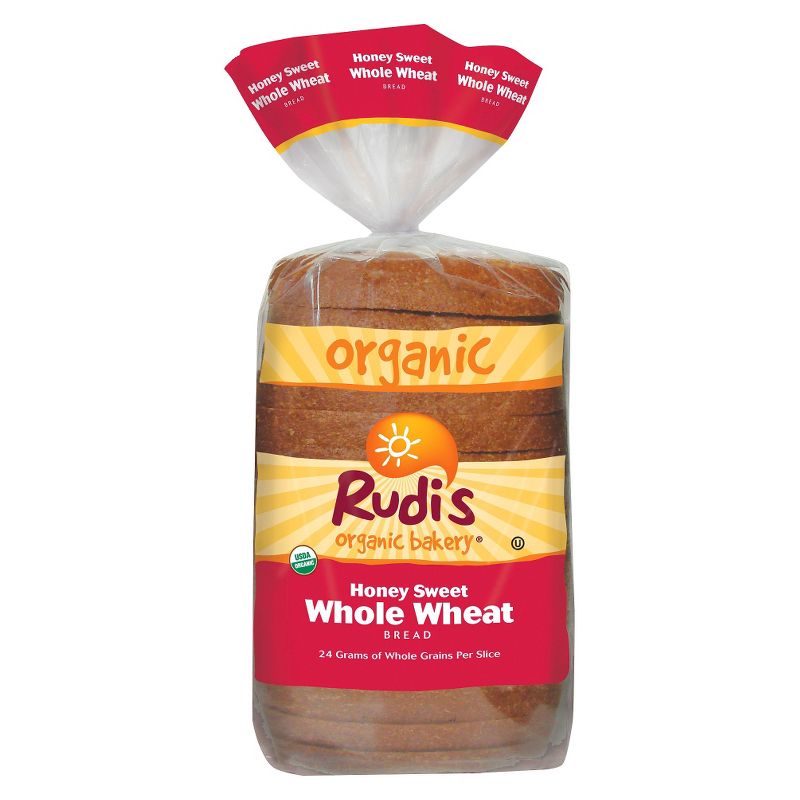 Rudi's Organic Whole Wheat Sweet Honey Whea tBread - 22oz