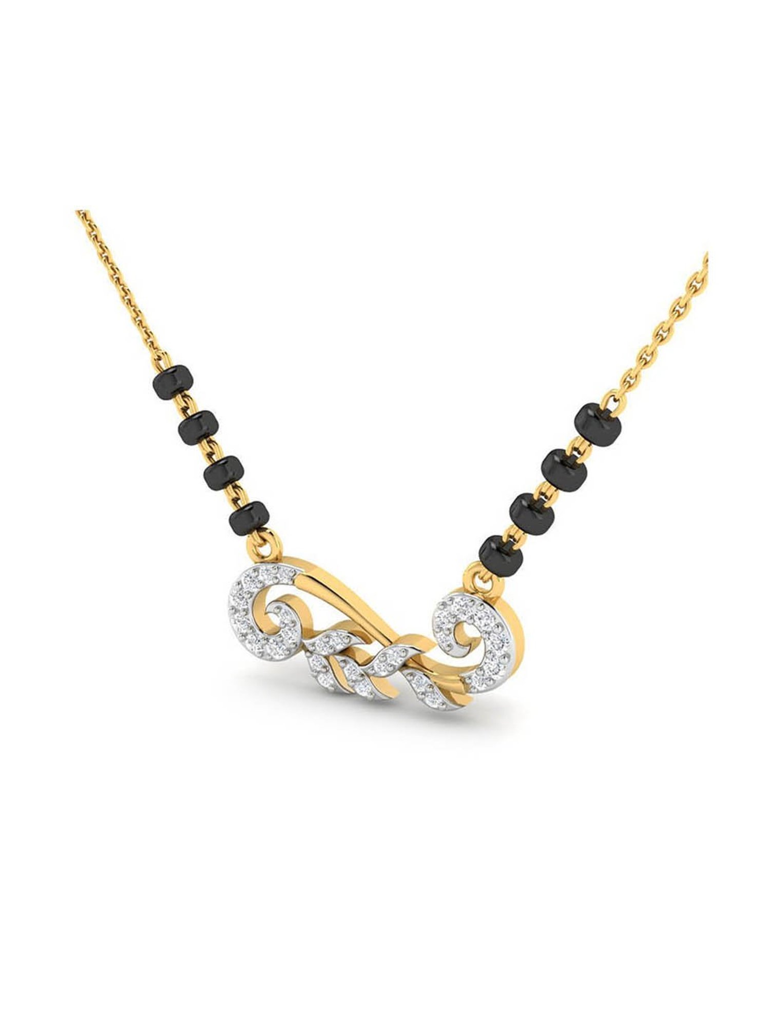 Waman Hari Pethe Jewellers 18k Gold & Diamond Mangalsutra for Women