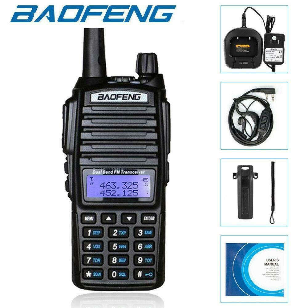 UV-82 Dual Band Two-way Radio : VHF 136-174 UHF 400-520mhz Walkie Talkie